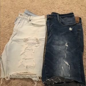 Men blue Jean shorts. Both pair for $30